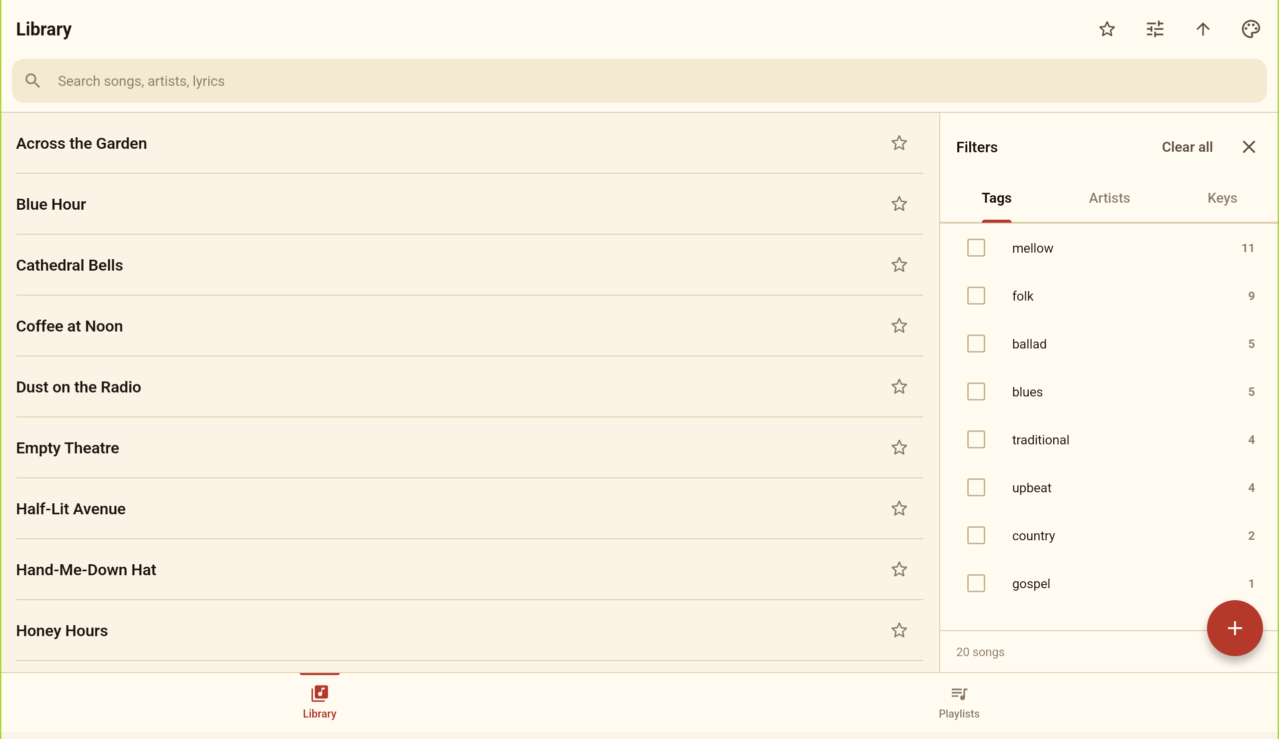 Rast Chords on a tablet